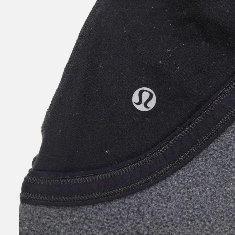 Lululemon Black and Gray Athletic hooded zip up jacket